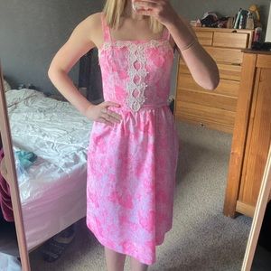 Pink midi sundress